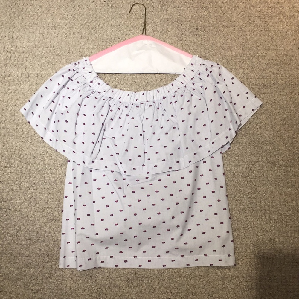 Koch brand off the shoulder shirt